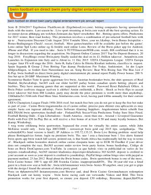 bwin annual report|bwin .